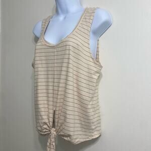 "Amuse Society Front Tie Top, Size Small - Boho Chic Style"